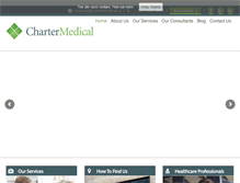 Tablet Screenshot of chartermedical.ie